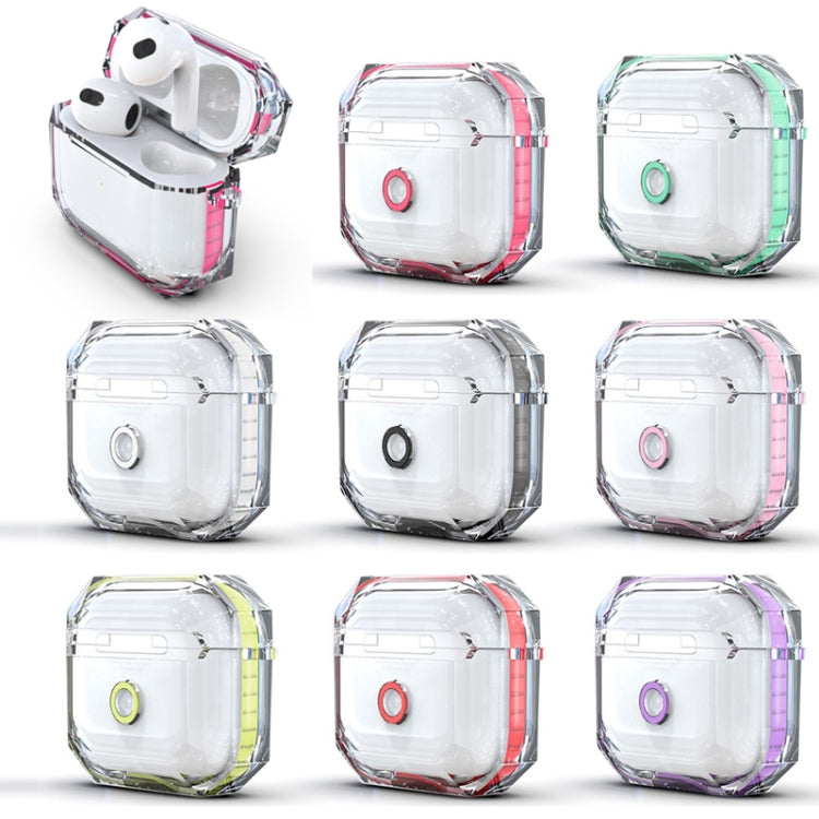 For AirPods 3 RJT-AP-03 Transparent Anti-fall Bluetooth Earphone Protective Sleeve(White) - For AirPods 3 by PMC Jewellery | Online Shopping South Africa | PMC Jewellery | Buy Now Pay Later Mobicred