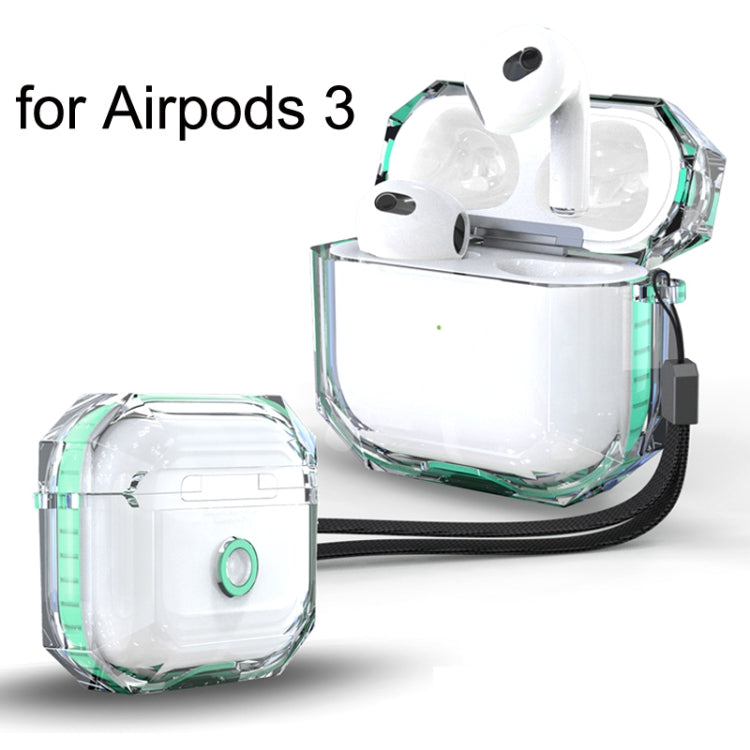 For AirPods 3 RJT-AP-03 Transparent Anti-fall Bluetooth Earphone Protective Sleeve(White) - For AirPods 3 by PMC Jewellery | Online Shopping South Africa | PMC Jewellery | Buy Now Pay Later Mobicred
