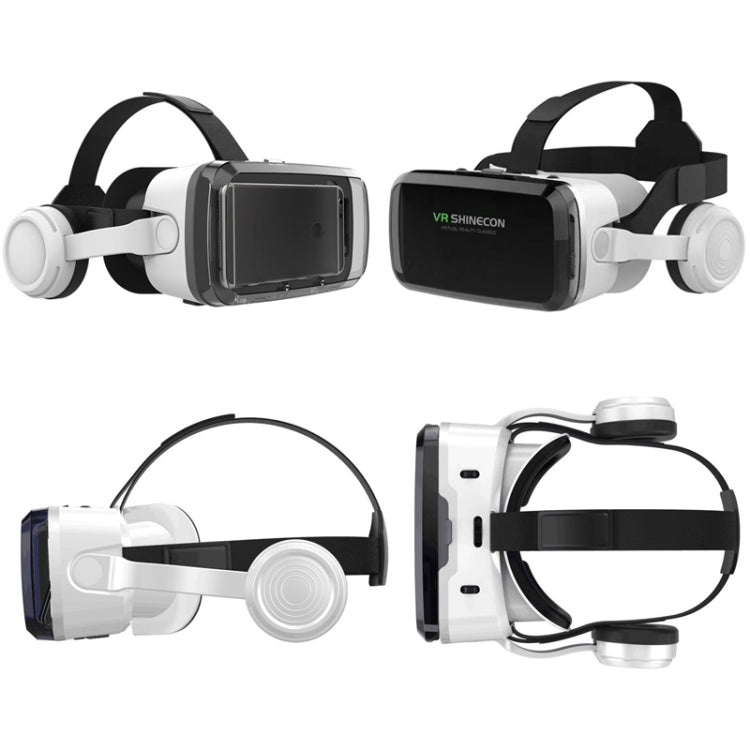 VRSHINECON G04BS+B03 Handle 3D Virtual Reality Helmet VR Glasses With Bluetooth Headset - VR Headset by VRSHINECON | Online Shopping South Africa | PMC Jewellery | Buy Now Pay Later Mobicred