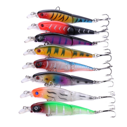 HENGJIA JM010 9cm 7g 2 Sections Bionic Bait With Beads Diving Mino Fake Bait(2) - Fishing Lures by HENGJIA | Online Shopping South Africa | PMC Jewellery