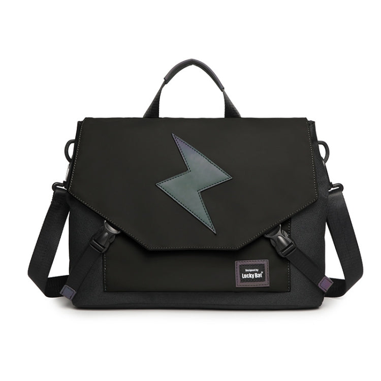 LUCKYBAT Laptop Bag Airbag Anti-drop Crossbody Handbag, Size: S 13.3-16 Inch(Black Lightning) - 15 inch by PMC Jewellery | Online Shopping South Africa | PMC Jewellery | Buy Now Pay Later Mobicred