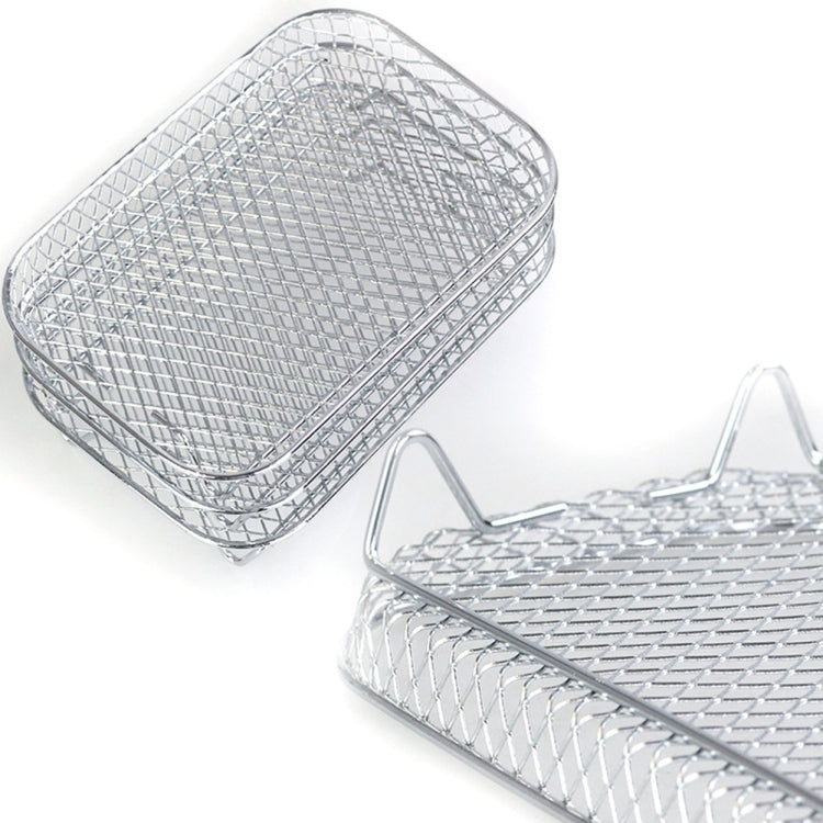 Air Fryer Accessories Three-Layer Steam Rack Stackable Dehydration Rack(Rectangle) - free shipping - PMC TechLife - Order now!