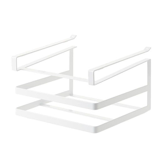 Double-layer Punch-free Kitchen Wall-Mounted Cutting Board Rack(White) - Shelf by PMC Jewellery | Online Shopping South Africa | PMC Jewellery