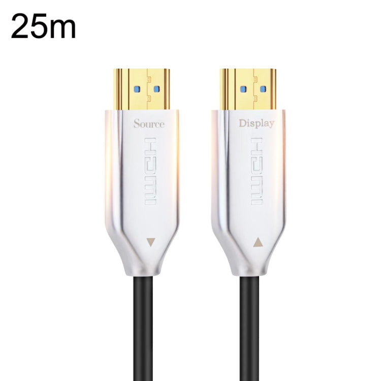 2.0 Version HDMI Fiber Optical Line 4K Ultra High Clear Line Monitor Connecting Cable, Length: 25m(White) - Cable by PMC Jewellery | Online Shopping South Africa | PMC Jewellery | Buy Now Pay Later Mobicred