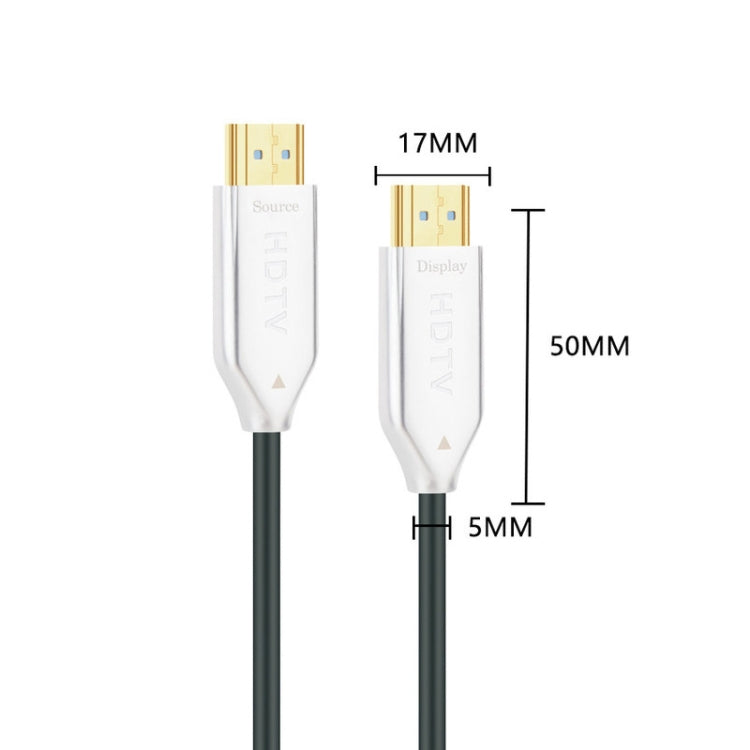 2.0 Version HDMI Fiber Optical Line 4K Ultra High Clear Line Monitor Connecting Cable, Length: 25m(White) - Cable by PMC Jewellery | Online Shopping South Africa | PMC Jewellery | Buy Now Pay Later Mobicred
