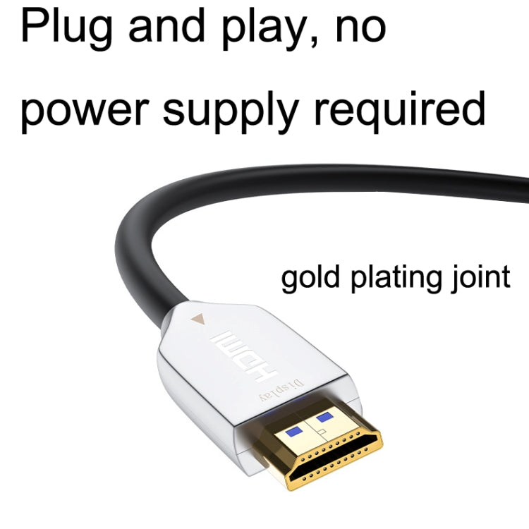 2.0 Version HDMI Fiber Optical Line 4K Ultra High Clear Line Monitor Connecting Cable, Length: 25m(White) - Cable by PMC Jewellery | Online Shopping South Africa | PMC Jewellery | Buy Now Pay Later Mobicred