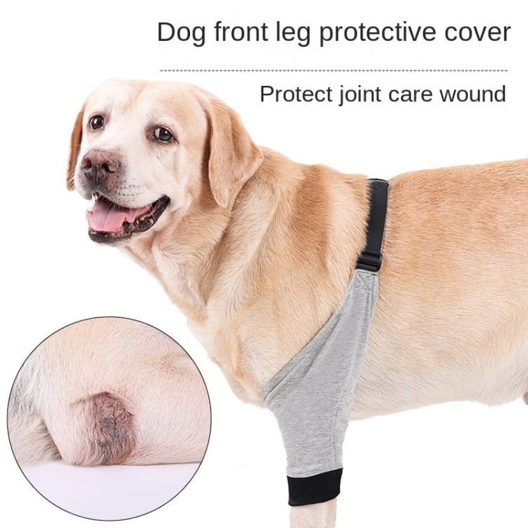Pet Knee Pads Breathable Dog Elbow Brace Front Leg Brace, Size: XXL(Gray Black) - Protective & Protection by PMC TechLife | Online Shopping South Africa | PMC TechLife | Buy Now Pay Later Mobicred