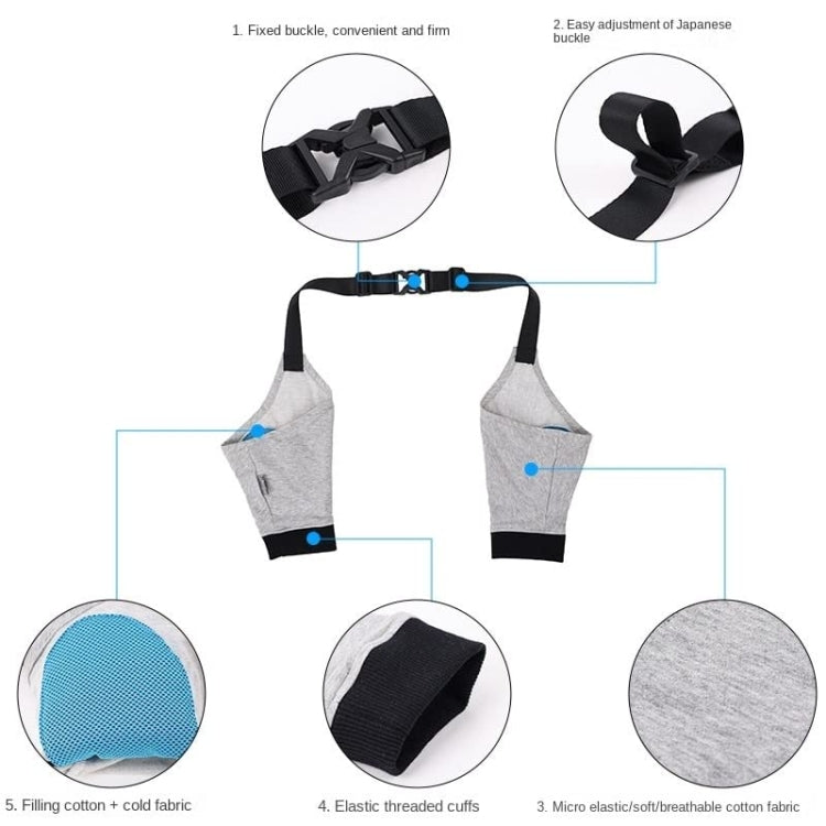 Pet Knee Pads Breathable Dog Elbow Brace Front Leg Brace, Size: XXL(Gray Black) - Protective & Protection by PMC TechLife | Online Shopping South Africa | PMC TechLife | Buy Now Pay Later Mobicred