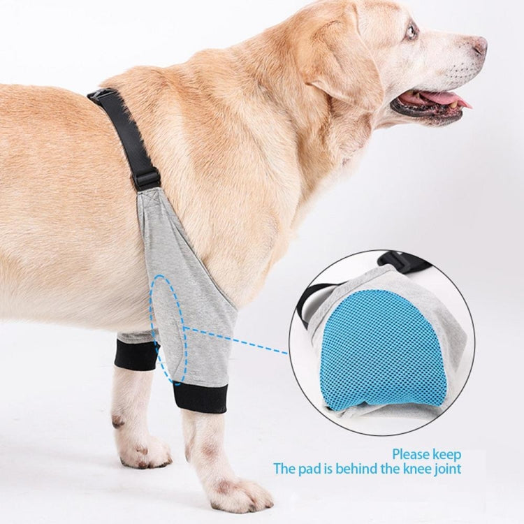 Pet Knee Pads Breathable Dog Elbow Brace Front Leg Brace, Size: XXL(Gray Black) - Protective & Protection by PMC TechLife | Online Shopping South Africa | PMC TechLife | Buy Now Pay Later Mobicred