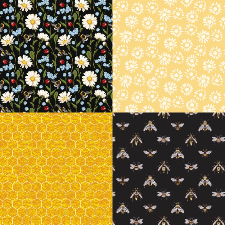 2sets  24 Sheets Bee Honey Scrapbooking Background Paper Art Handmade Crafts - Handbook Decorative Stickers by PMC Jewellery | Online Shopping South Africa | PMC Jewellery