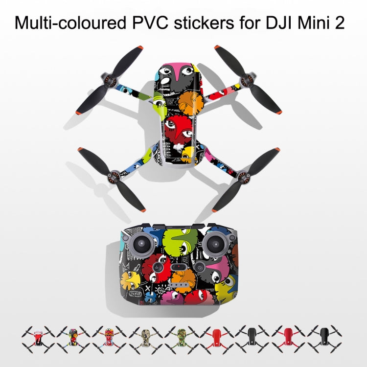 Sunnylife MM2-TZ452 For DJI Mini 2 Waterproof PVC Drone Body + Arm + Remote Control Decorative Protective Stickers Set(Army Green Camouflage) - Stickers by Sunnylife | Online Shopping South Africa | PMC Jewellery | Buy Now Pay Later Mobicred