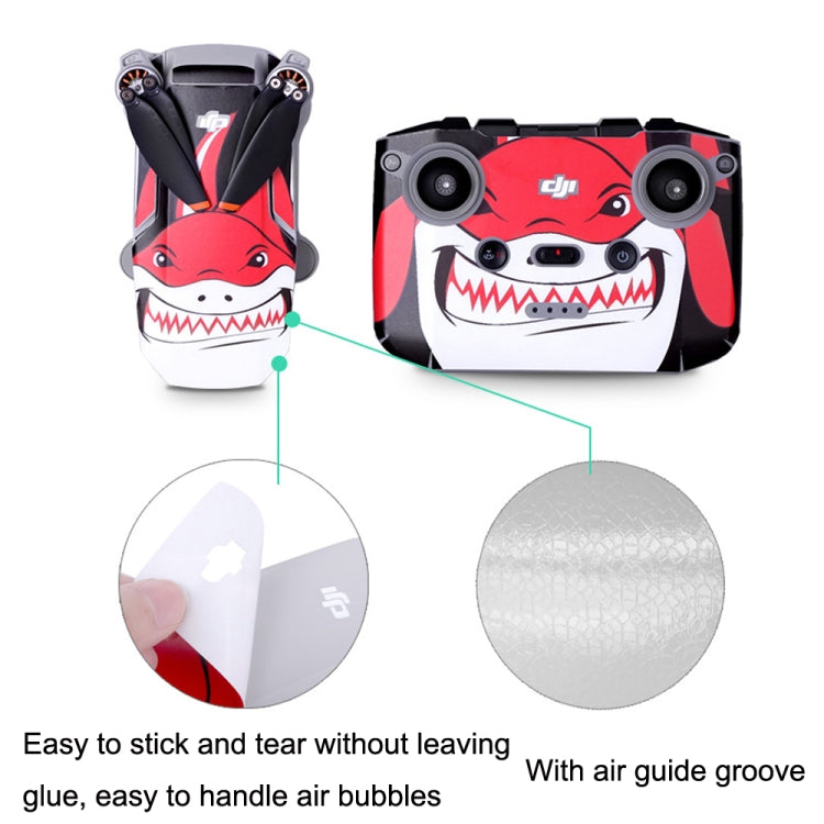 Sunnylife MM2-TZ452 For DJI Mini 2 Waterproof PVC Drone Body + Arm + Remote Control Decorative Protective Stickers Set(Drawing Red) - Stickers by Sunnylife | Online Shopping South Africa | PMC Jewellery | Buy Now Pay Later Mobicred