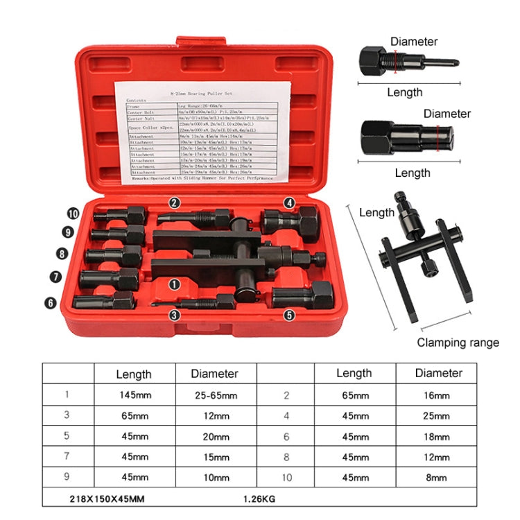 Two Claw Motorcycle Bearing Removal Tool - Motorcycle Maintenance Tools by PMC Jewellery | Online Shopping South Africa | PMC Jewellery | Buy Now Pay Later Mobicred