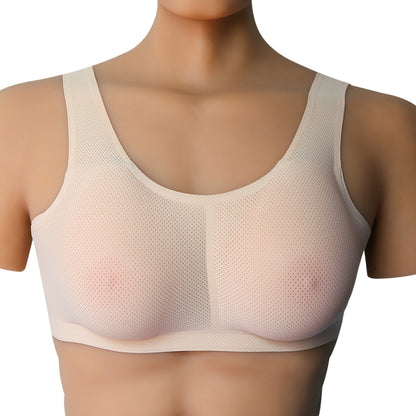 CD Crossdressing Silicone Fake Breast Vest Underwear, Size: AA+XS 400g(Skin Color+Fake Breast) - Fake Breasts by PMC Jewellery | Online Shopping South Africa | PMC Jewellery