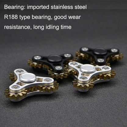 Four Gear Silver Linkage Fidget Spinner Decompression Toy - Spinning Toys by PMC Jewellery | Online Shopping South Africa | PMC Jewellery | Buy Now Pay Later Mobicred