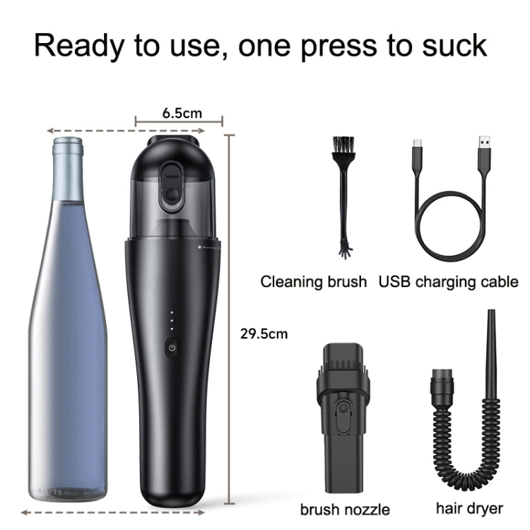 P06 12V High Power Portable Wireless Vehicles / Household Vacuum Cleaner(Black) - Vacuum Cleaner by PMC TechLife | Online Shopping South Africa | PMC TechLife | Buy Now Pay Later Mobicred