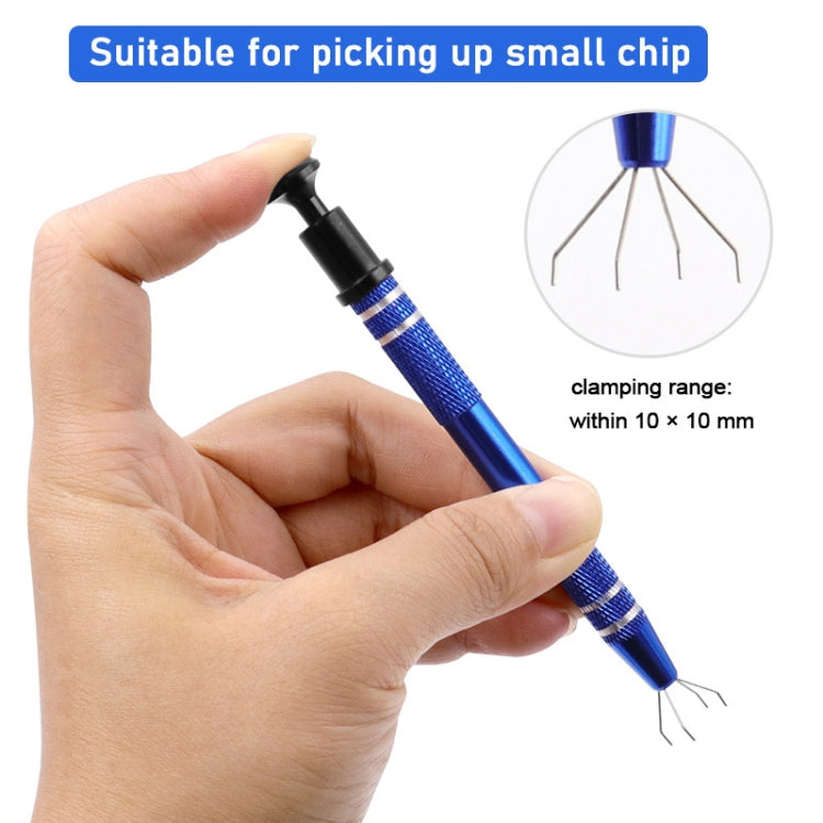2pcs IC Chip Picker Electronic Component Parts Picker Capacitor IC Grabber Clips(Gold) - Auxiliary Clamp Clip by PMC TechLife | Online Shopping South Africa | PMC TechLife | Buy Now Pay Later Mobicred