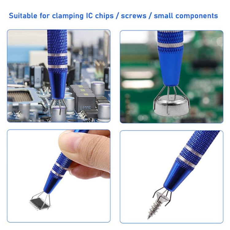 2pcs IC Chip Picker Electronic Component Parts Picker Capacitor IC Grabber Clips(Black) - Auxiliary Clamp Clip by PMC TechLife | Online Shopping South Africa | PMC TechLife | Buy Now Pay Later Mobicred