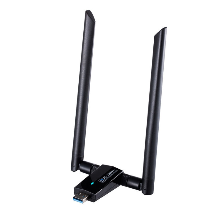 1200m Wireless Network Card 802.11AC USB3.0 Dual Frequency 2.4G/5.8G WiFi Receiver - USB Network Adapter by PMC Jewellery | Online Shopping South Africa | PMC Jewellery | Buy Now Pay Later Mobicred