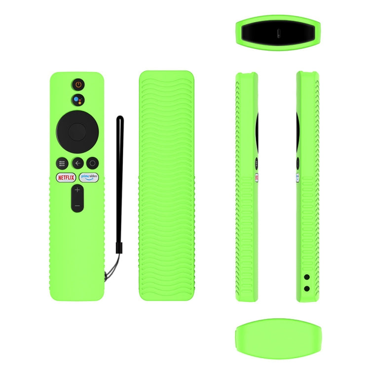 For Xiaomi 4K TV Stick Y48 Remote Control Anti-Drop Silicone Protective Cover(Luminous Green) - Remote Control Covers by PMC Jewellery | Online Shopping South Africa | PMC Jewellery