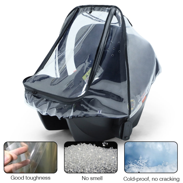 Baby Safety Seat Rain Cover Transparent EVA Stroller Baby Carriage Rain Cover - Strollers Accessories by PMC Jewellery | Online Shopping South Africa | PMC Jewellery