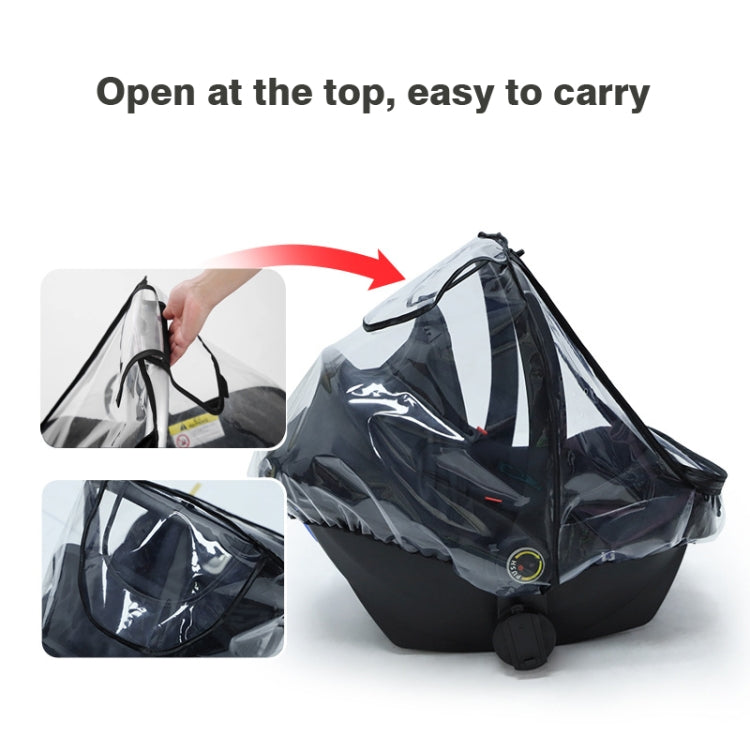 Baby Safety Seat Rain Cover Transparent EVA Stroller Baby Carriage Rain Cover - Strollers Accessories by PMC TechLife | Online Shopping South Africa | PMC TechLife