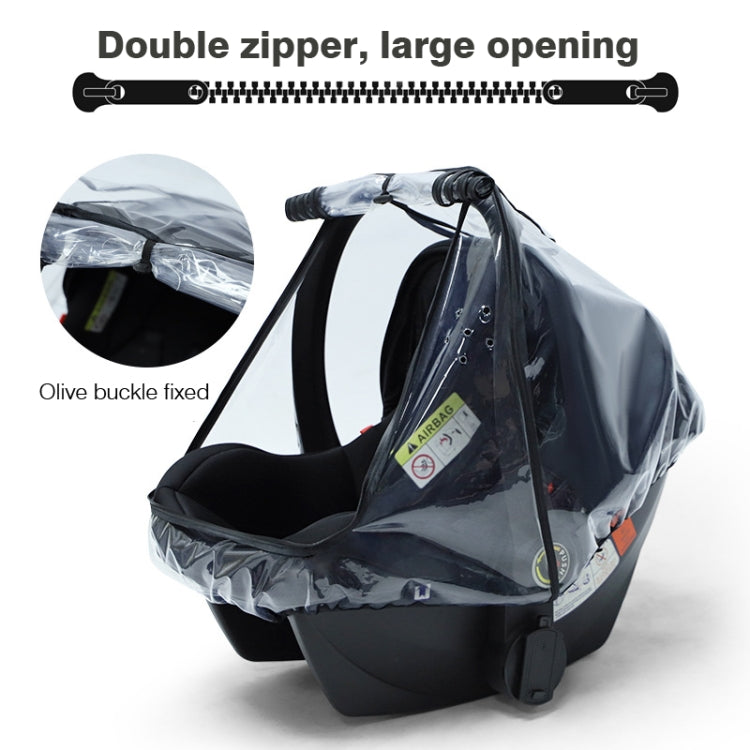 Baby Safety Seat Rain Cover Transparent EVA Stroller Baby Carriage Rain Cover - Strollers Accessories by PMC Jewellery | Online Shopping South Africa | PMC Jewellery