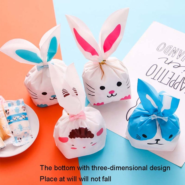 1bag Cartoon Rabbit Ears Gift Packaging Bags Candy Baking Snowflake Cookies Bags, Size: 13x23cm(Pink Black Mouth) - Gift Bags & Wrapping Supplies by PMC TechLife | Online Shopping South Africa | PMC TechLife