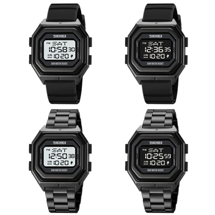 SKMEI 1875 Men Outdoor Electronic Watch Timing Multi-Functional Watch, Style: Steel Band White Machine - free shipping - PMC TechLife - Order now!