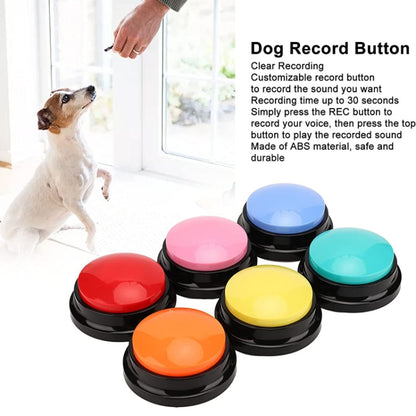 Pet Communication Button Dog Vocal Box Recording Vocalizer, Style: Recording Model(Yellow) - Training Aids by PMC Jewellery | Online Shopping South Africa | PMC Jewellery | Buy Now Pay Later Mobicred