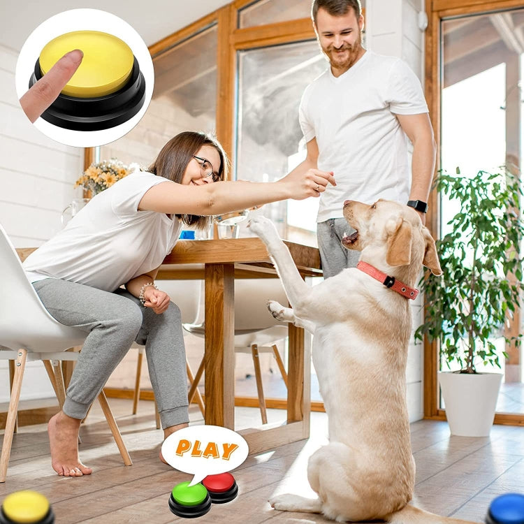 Pet Communication Button Dog Vocal Box Recording Vocalizer, Style: Recording Model(Pink) - Training Aids by PMC TechLife | Online Shopping South Africa | PMC TechLife | Buy Now Pay Later Mobicred