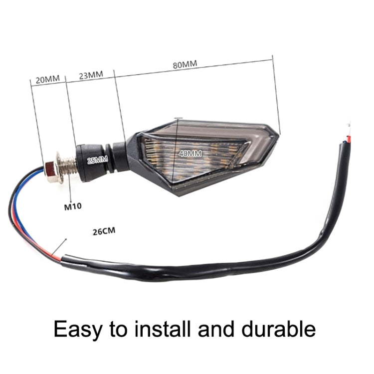 MK-236 4pcs 22LED Motorcycle V Line Two Color Turning Light Signal Angle Light(Yellow Red) - Turn Signal by PMC Jewellery | Online Shopping South Africa | PMC Jewellery | Buy Now Pay Later Mobicred