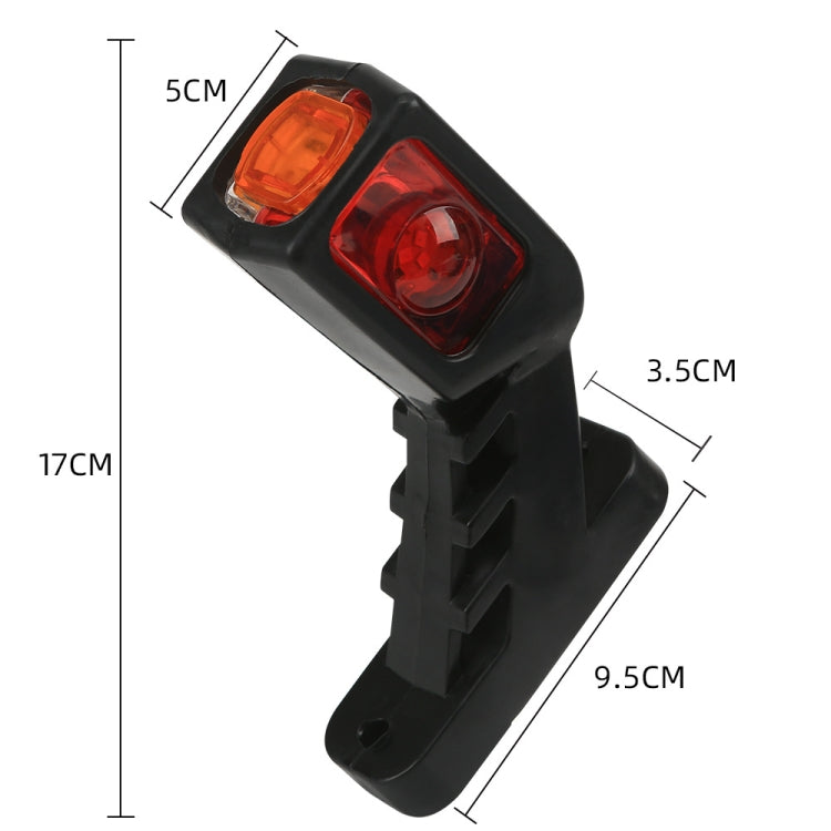 MK-216 1pair 12-24V 9LED Side Marker Lighting Outline Marker Truck Light Trailer Side Marker Lights(As Show) - Clearance Lights by PMC Jewellery | Online Shopping South Africa | PMC Jewellery | Buy Now Pay Later Mobicred