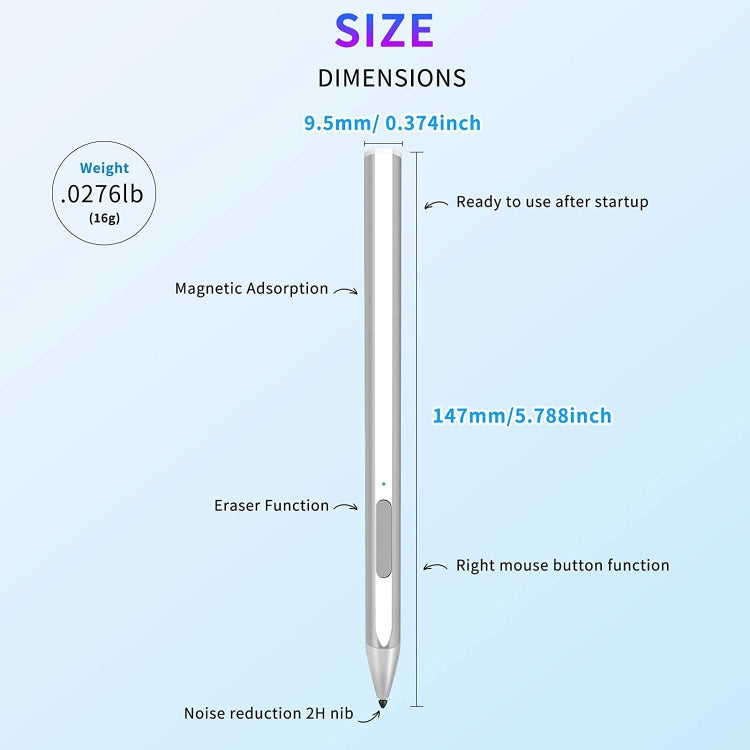 For Microsoft Surface Pro7/6/5/4 PROX Go Book Touch Pen(Black) - free shipping - PMC TechLife - Order now!