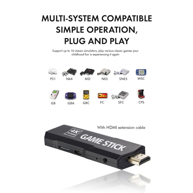GD10 2.4G Wireless 4K HD TV Game Console PSP Game Box 32G Built-in 15,000 Games - free shipping - PMC TechLife - Order now!