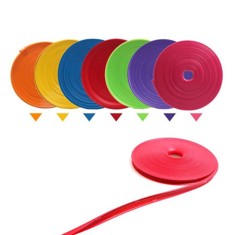8m/roll Car Wheel General Sticker Modified Protection Sticker Anti-collision Strip(Orange) - Decorative Strip by PMC TechLife | Online Shopping South Africa | PMC TechLife | Buy Now Pay Later Mobicred