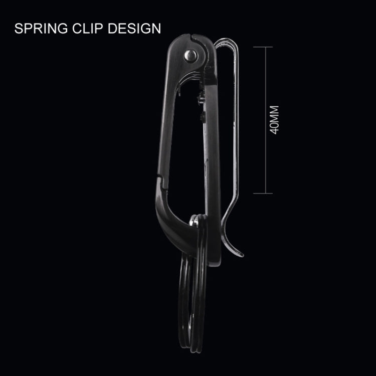 HONEST Metal Spring Clip Keychain Car Key Holder Waist Hanging Buckle(White) - free shipping - PMC Jewellery - Order now!