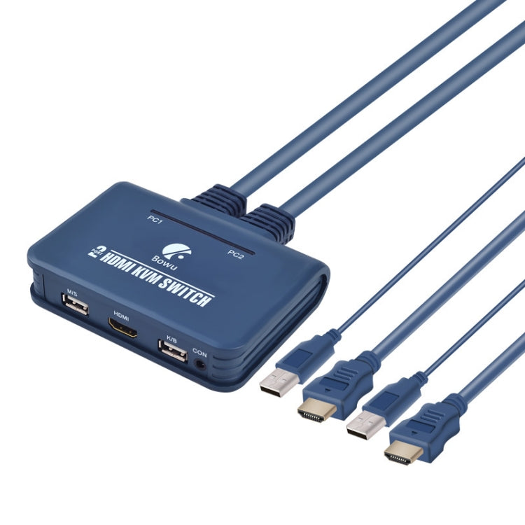 BW-21UHB 2 Port 2 In 1 Out HDMI KVM Switch - Switch by PMC Jewellery | Online Shopping South Africa | PMC Jewellery | Buy Now Pay Later Mobicred