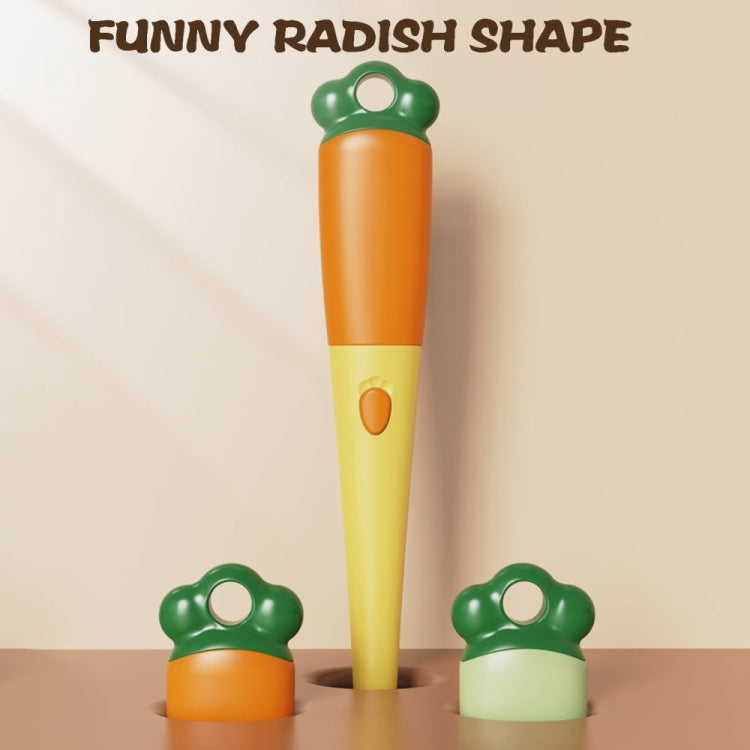 Long Handle Household Multifunctional Cup Washing Brush Carrot Shape 3 In 1 Cleaning Brush(Yellow) - Cleaning Tools by PMc TechLife | Online Shopping South Africa | PMc TechLife | Buy Now Pay Later Mobicred