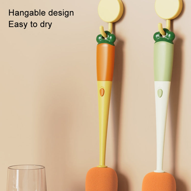 Long Handle Household Multifunctional Cup Washing Brush Carrot Shape 3 In 1 Cleaning Brush(Green) - Cleaning Tools by PMc TechLife | Online Shopping South Africa | PMc TechLife | Buy Now Pay Later Mobicred