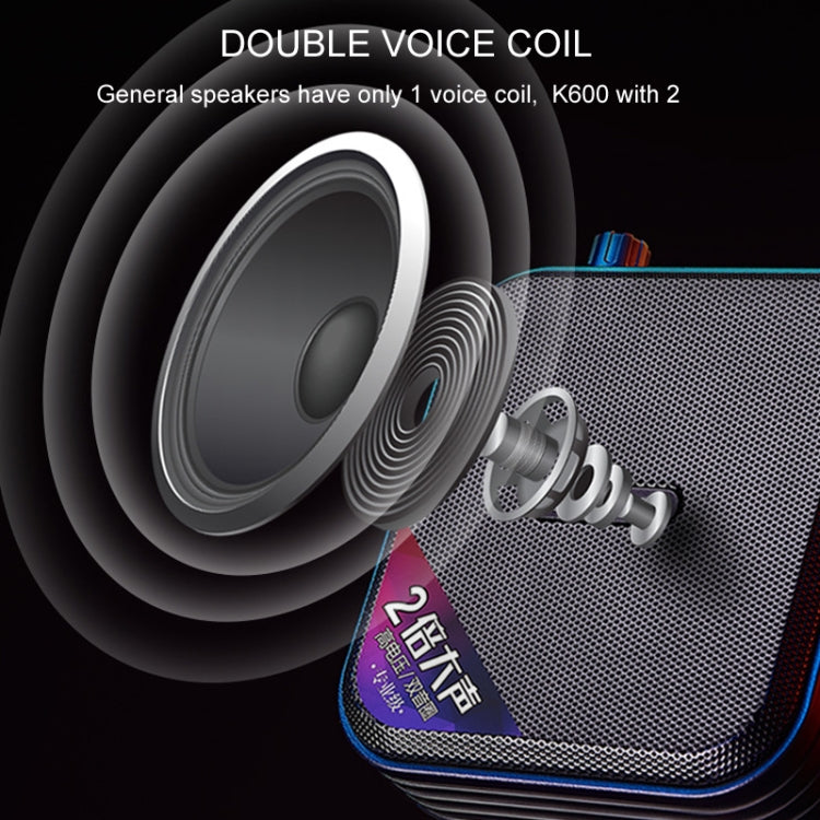 Rolton K600  7.4V Bluetooth Wireless Audio Speaker Megaphone Voice Amplifier With Transmitter(White) - Microphone by PMC TechLife | Online Shopping South Africa | PMC TechLife | Buy Now Pay Later Mobicred