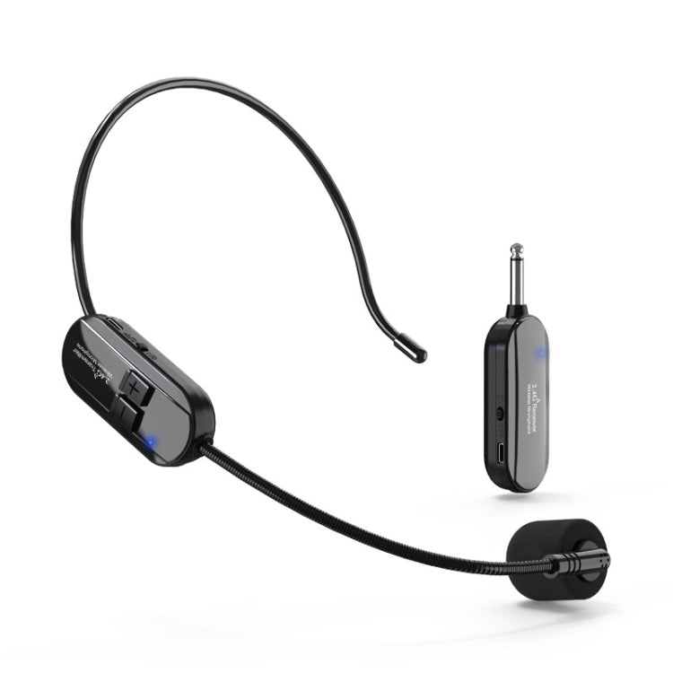 1 for 1 6.35mm Interface Wireless Head-Mounted Condenser Microphone Anti-Howling Loudspeaker - Microphone by PMC TechLife | Online Shopping South Africa | PMC TechLife | Buy Now Pay Later Mobicred