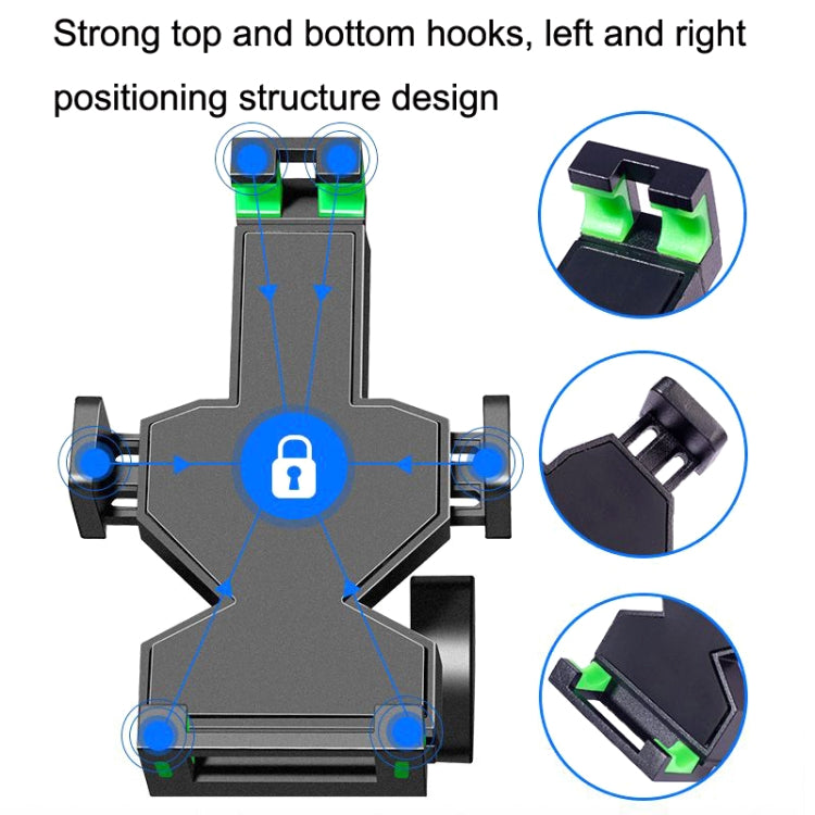 A04 Metal Motorcycle Mobile Phone Navigation Bracket Bicycle Frame Multifunctional Car Fixed Clamp(Rearview Mirror Model) - Holder by PMC Jewellery | Online Shopping South Africa | PMC Jewellery | Buy Now Pay Later Mobicred