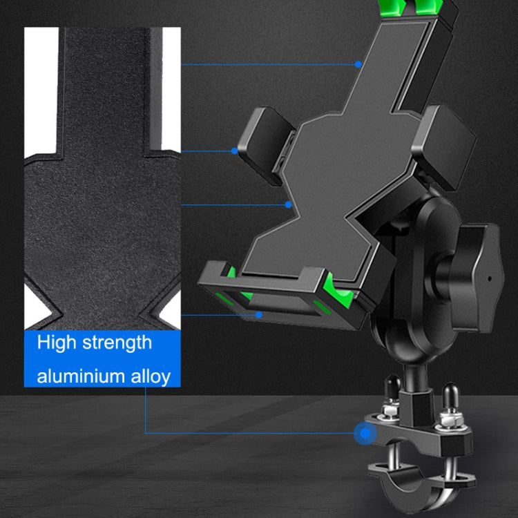 A04 Metal Motorcycle Mobile Phone Navigation Bracket Bicycle Frame Multifunctional Car Fixed Clamp(M8 Ball Header Installation Model) - Holder by PMC Jewellery | Online Shopping South Africa | PMC Jewellery | Buy Now Pay Later Mobicred