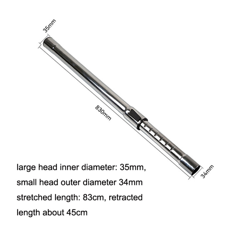 For Midea Vacuum Cleaner Accessories Straight Tube Telescopic Rods Extension Tube Inner Diameter 35mm - Other Accessories by PMC Jewellery | Online Shopping South Africa | PMC Jewellery