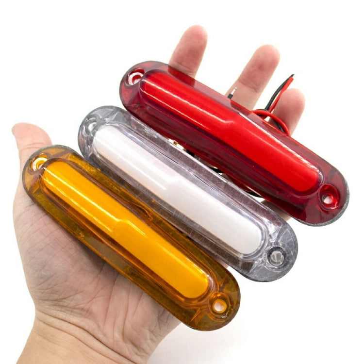 4pcs MK-162 6LED Light Guide Side Light 10-30V Trailer Side Tail Light(White) - Warning Lights by PMC TechLife | Online Shopping South Africa | PMC TechLife | Buy Now Pay Later Mobicred