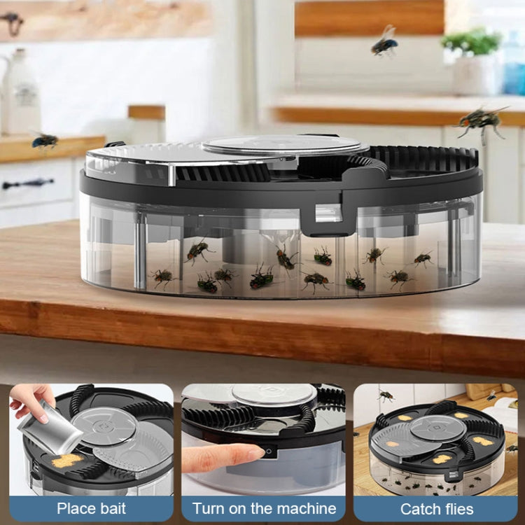 S008 Automatic Fly Killer Silent USB Household Fly Trap, Spec: USB Type (Black) - Repellents by PMC TechLife | Online Shopping South Africa | PMC TechLife | Buy Now Pay Later Mobicred