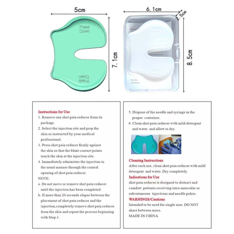 4pcs/set Injection Aid Tablet Press Firmly Can Relieve Pain Pain Blocker Device(White) - free shipping - PMC TechLife - Order now!