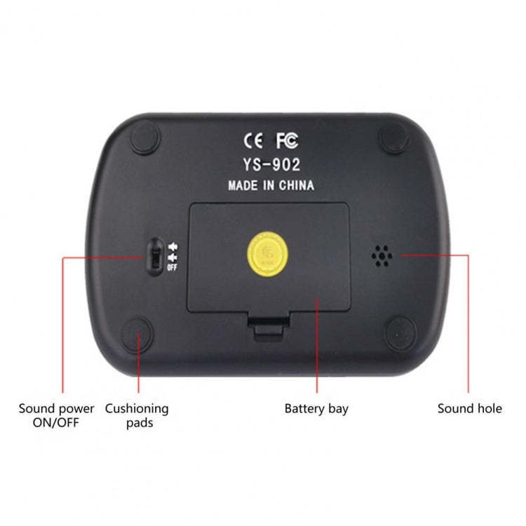 YS YS-902 Chess Timer Chess Clock for Go Tournament(Yellow English Version) - free shipping - PMC TechLife - Order now!