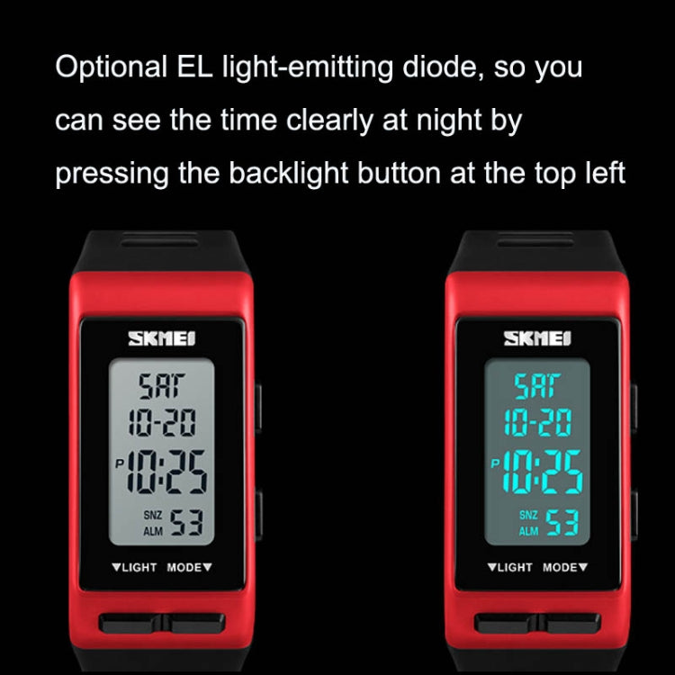 SKMEI 1362 Sports Electronic Watch Fashion Waterproof Countdown Children LED Watch(Black) - free shipping - PMC TechLife - Order now!